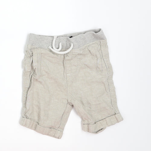 Denim & Co. Boys Beige   Cropped Trousers Size 18-24 Months  - shorts