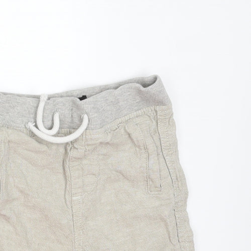 Denim & Co. Boys Beige   Cropped Trousers Size 18-24 Months  - shorts