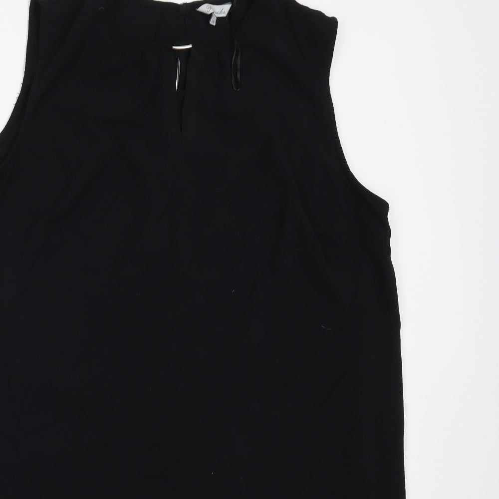 Peacocks Womens Black   Camisole Blouse Size 18