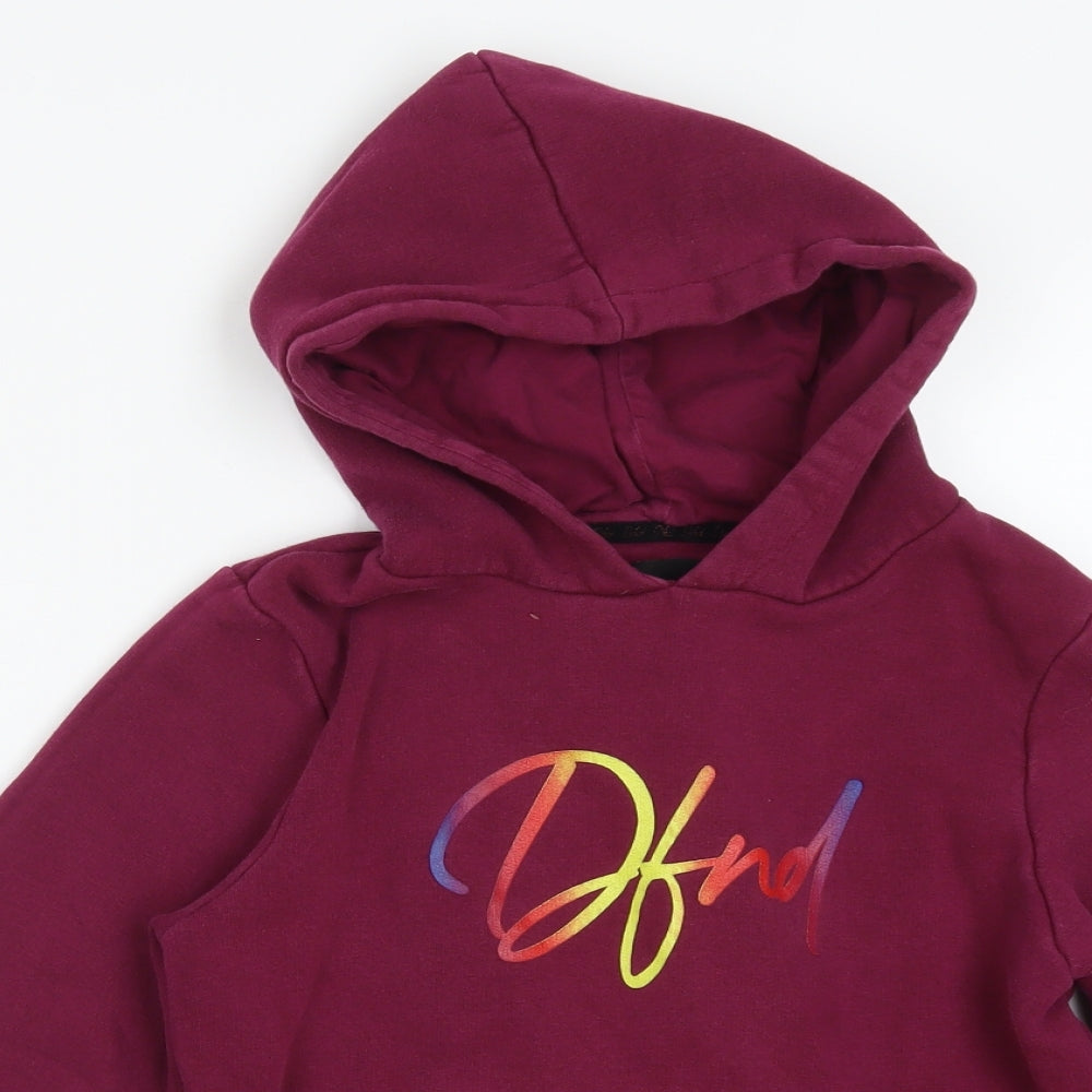 Dfnd Girls Red   Pullover Hoodie Size 11-12 Years