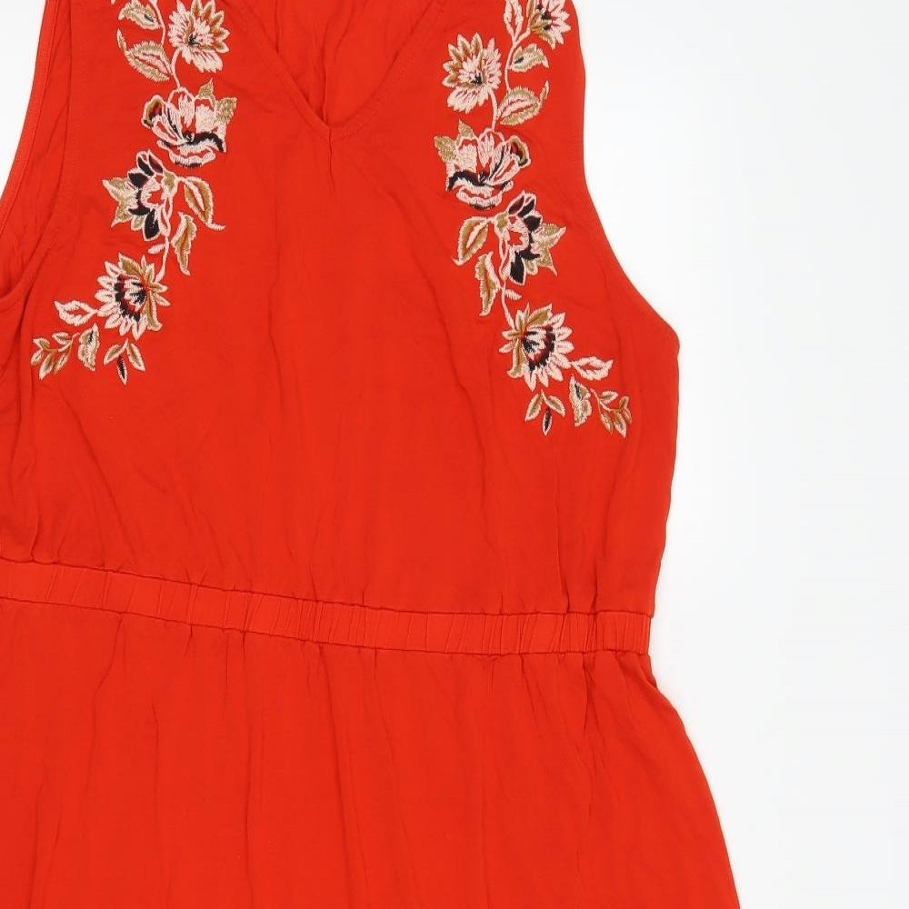 TU Womens Red Floral  A-Line  Size 18
