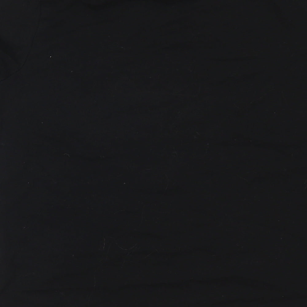 SheIn Girls Black   Basic T-Shirt Size 10 Years  - SEQUIN POCKET