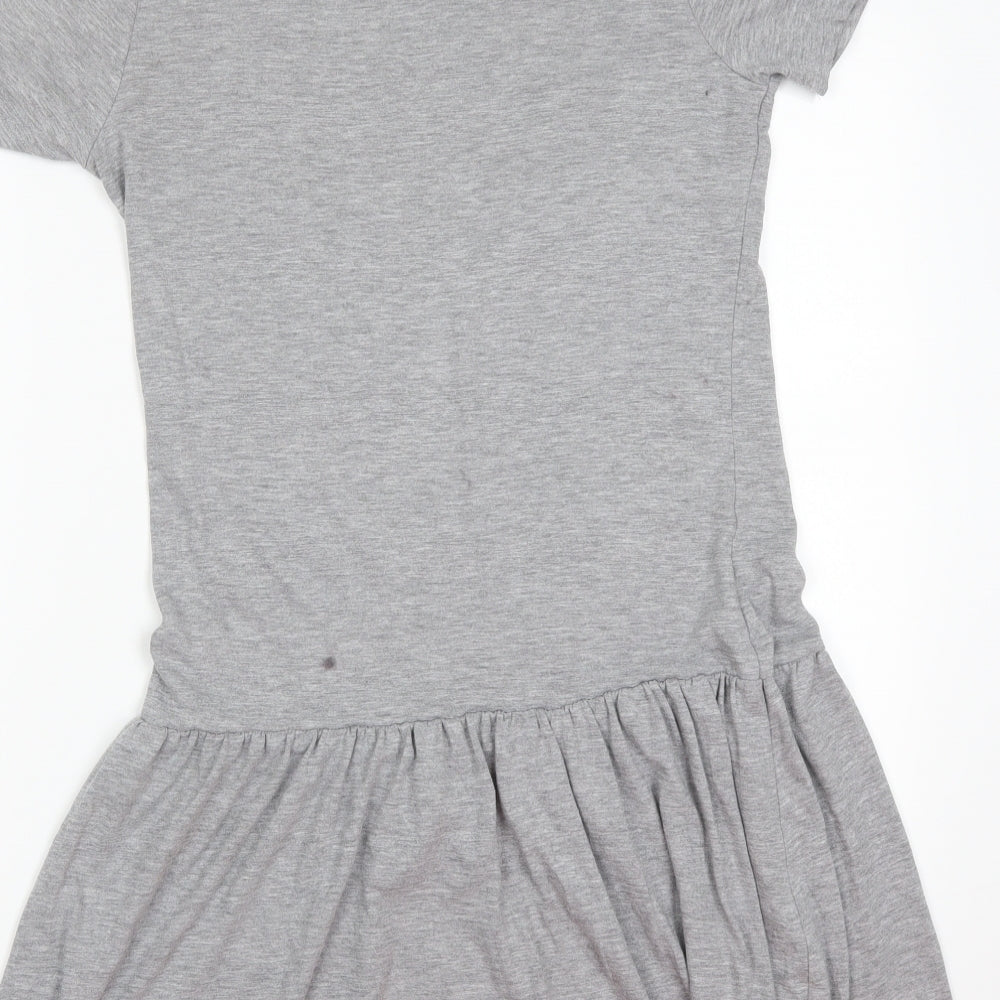 Primark Womens Grey   T-Shirt Dress  Size 10