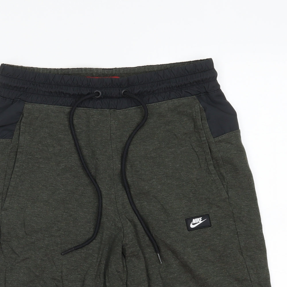 Nike Mens Green   Sweat Shorts Size XS