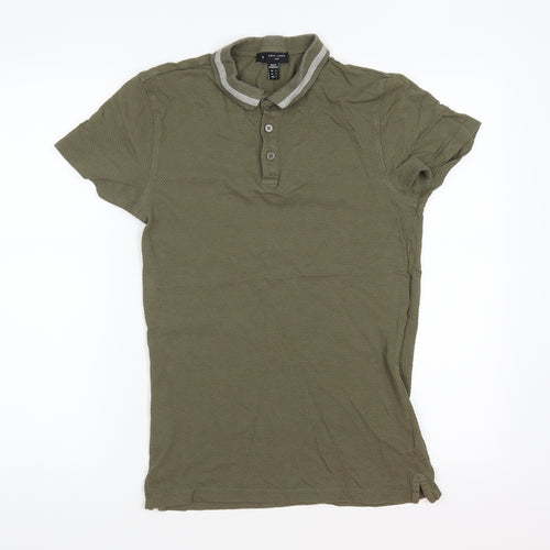 New Look Mens Green    Polo Size S