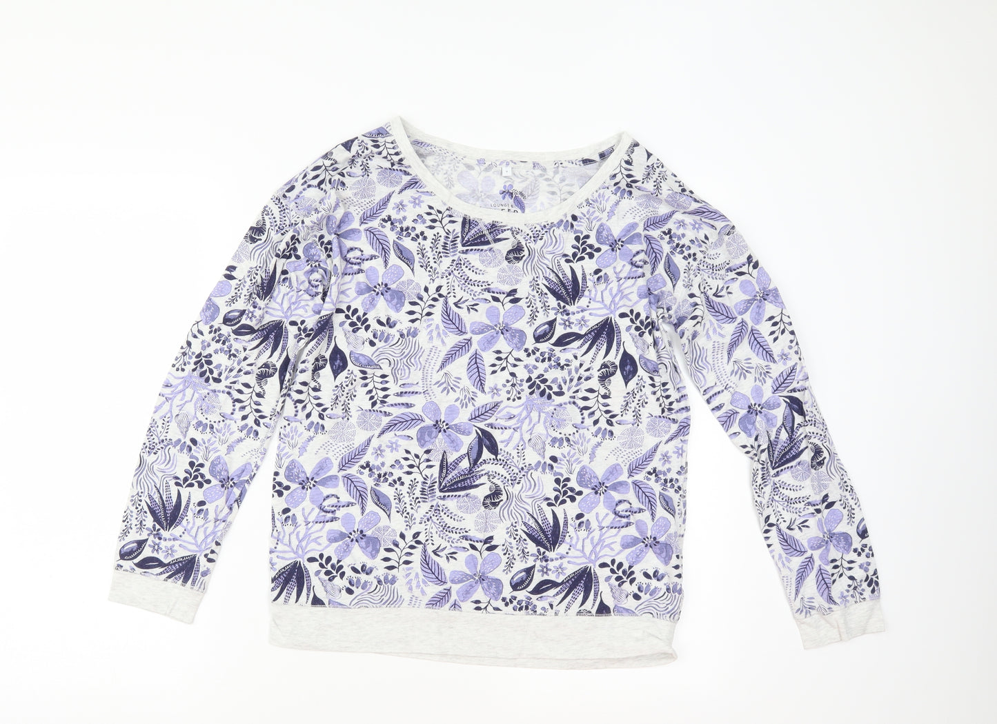Debenhams Womens White Floral  Kimono Pyjama Top Size S
