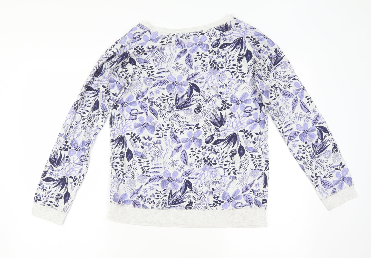 Debenhams Womens White Floral  Kimono Pyjama Top Size S