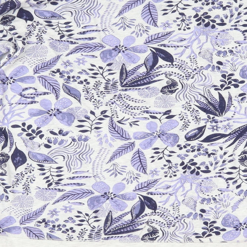 Debenhams Womens White Floral  Kimono Pyjama Top Size S