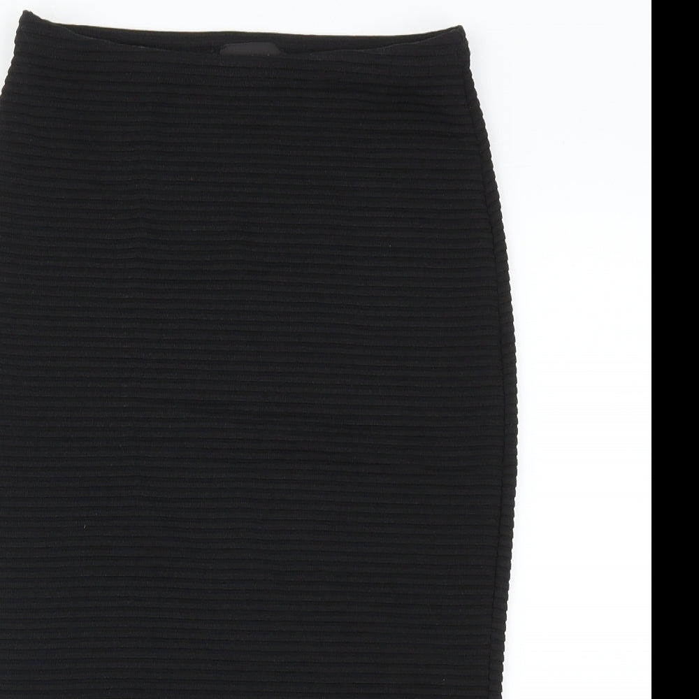 Topshop Womens Black   Straight & Pencil Skirt Size 6