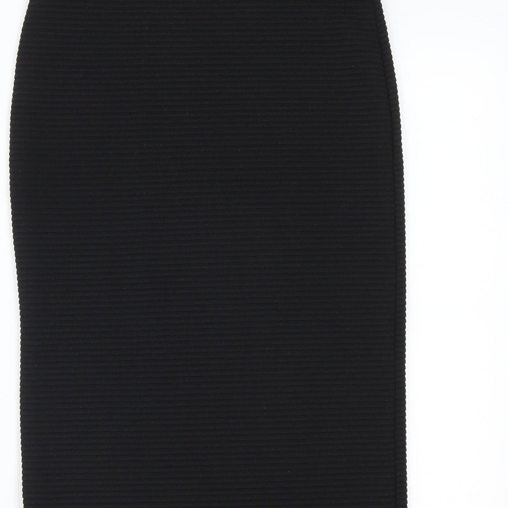 Topshop Womens Black   Straight & Pencil Skirt Size 6
