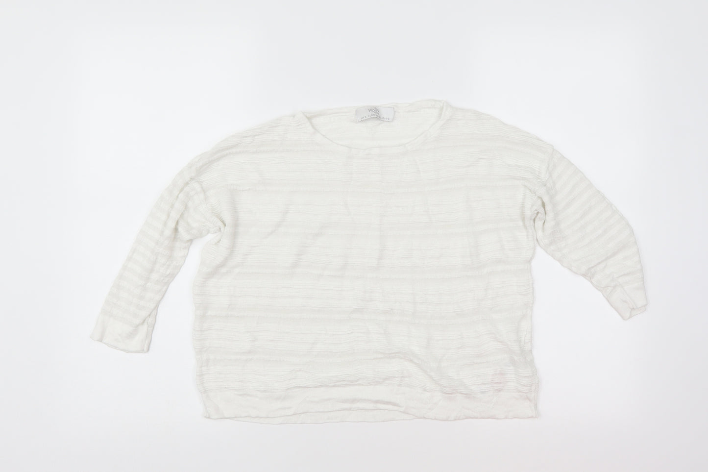 Wallis Womens White   Pullover Jumper Size S