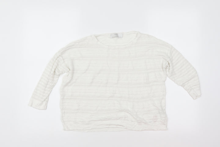Wallis Womens White   Pullover Jumper Size S