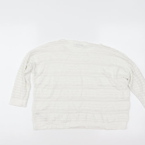Wallis Womens White   Pullover Jumper Size S