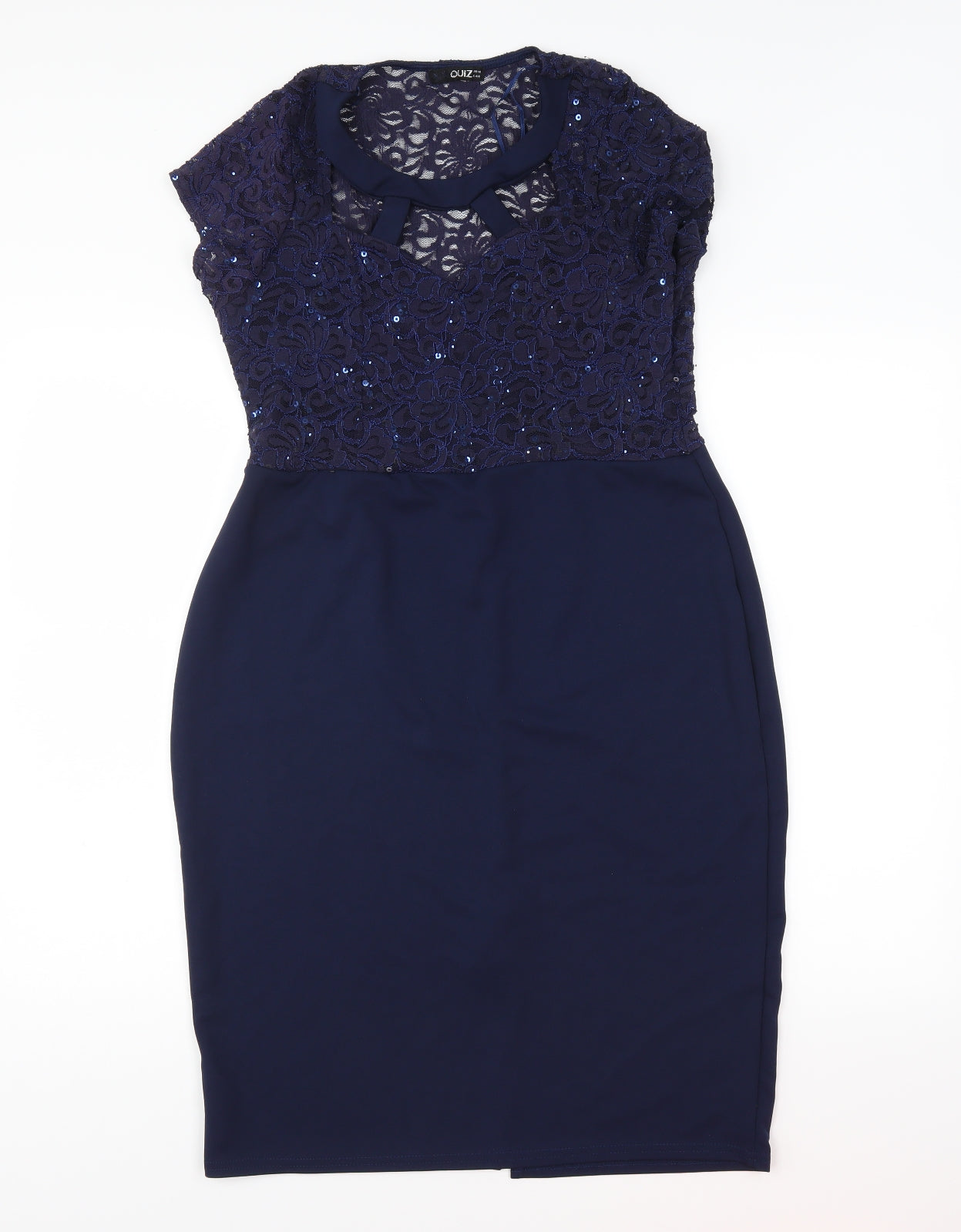 Quiz Womens Blue   Pencil Dress  Size 18