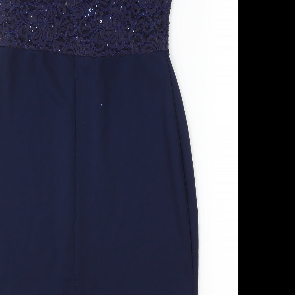 Quiz Womens Blue   Pencil Dress  Size 18