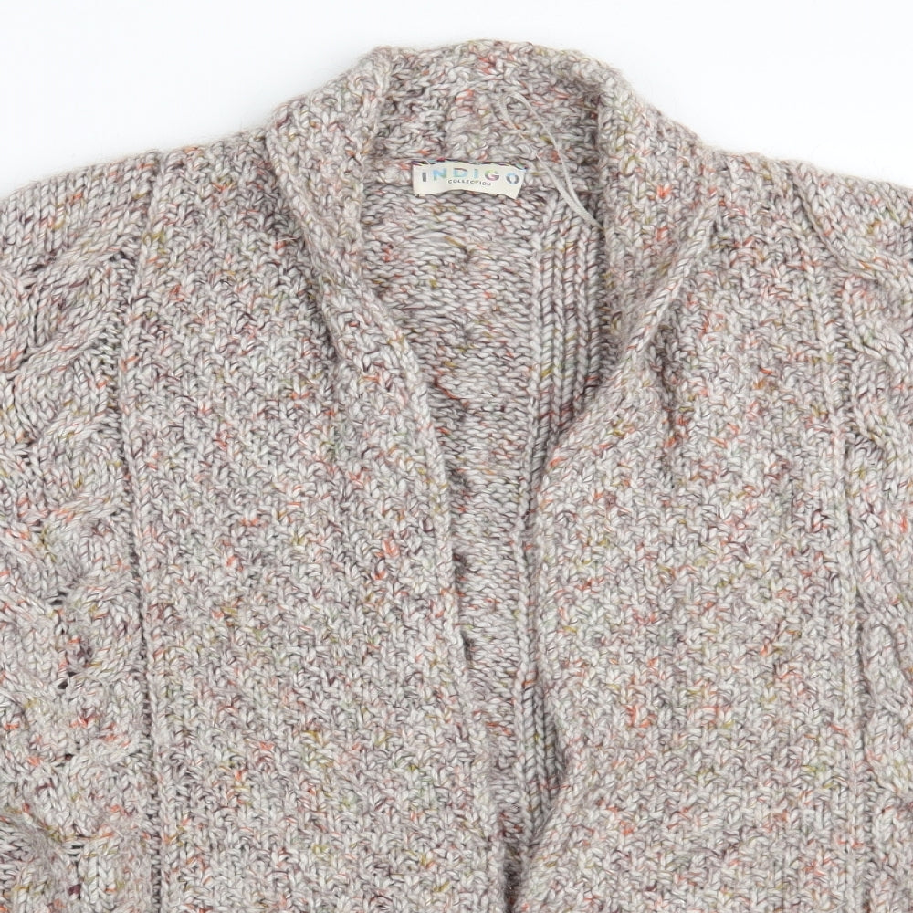 Indigo Womens Grey   Cardigan Jumper Size 14