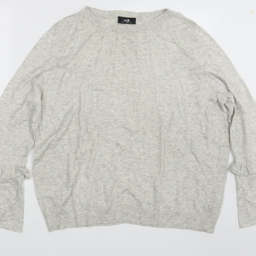 Wallis Womens Grey   Pullover Sweatshirt Size 18