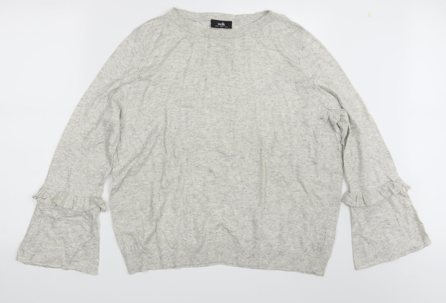 Wallis Womens Grey   Pullover Sweatshirt Size 18