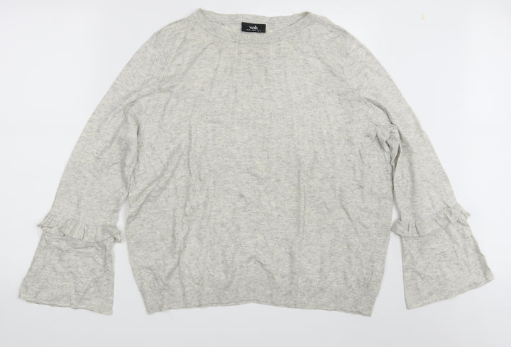 Wallis Womens Grey   Pullover Sweatshirt Size 18