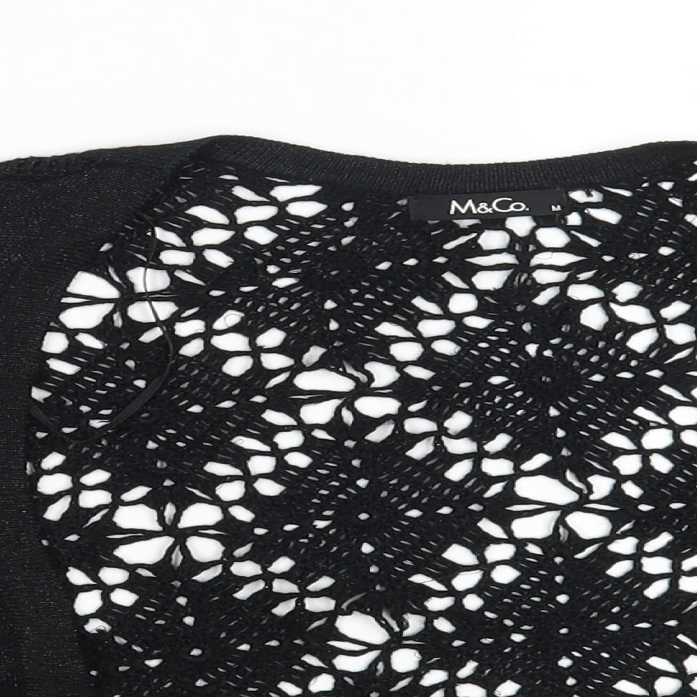 M&Co. Womens Black   Shrug Jumper Size 8