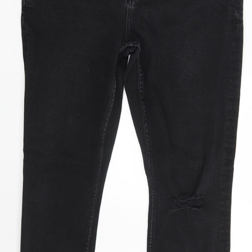 Denim & Co. Womens Black  Denim Skinny Jeans Size 14 L26 in