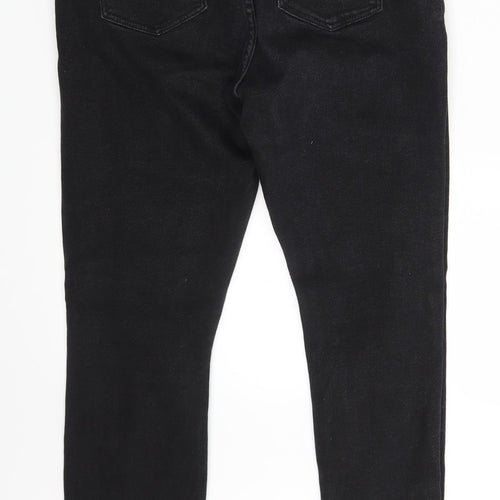 Denim & Co. Womens Black  Denim Skinny Jeans Size 14 L26 in
