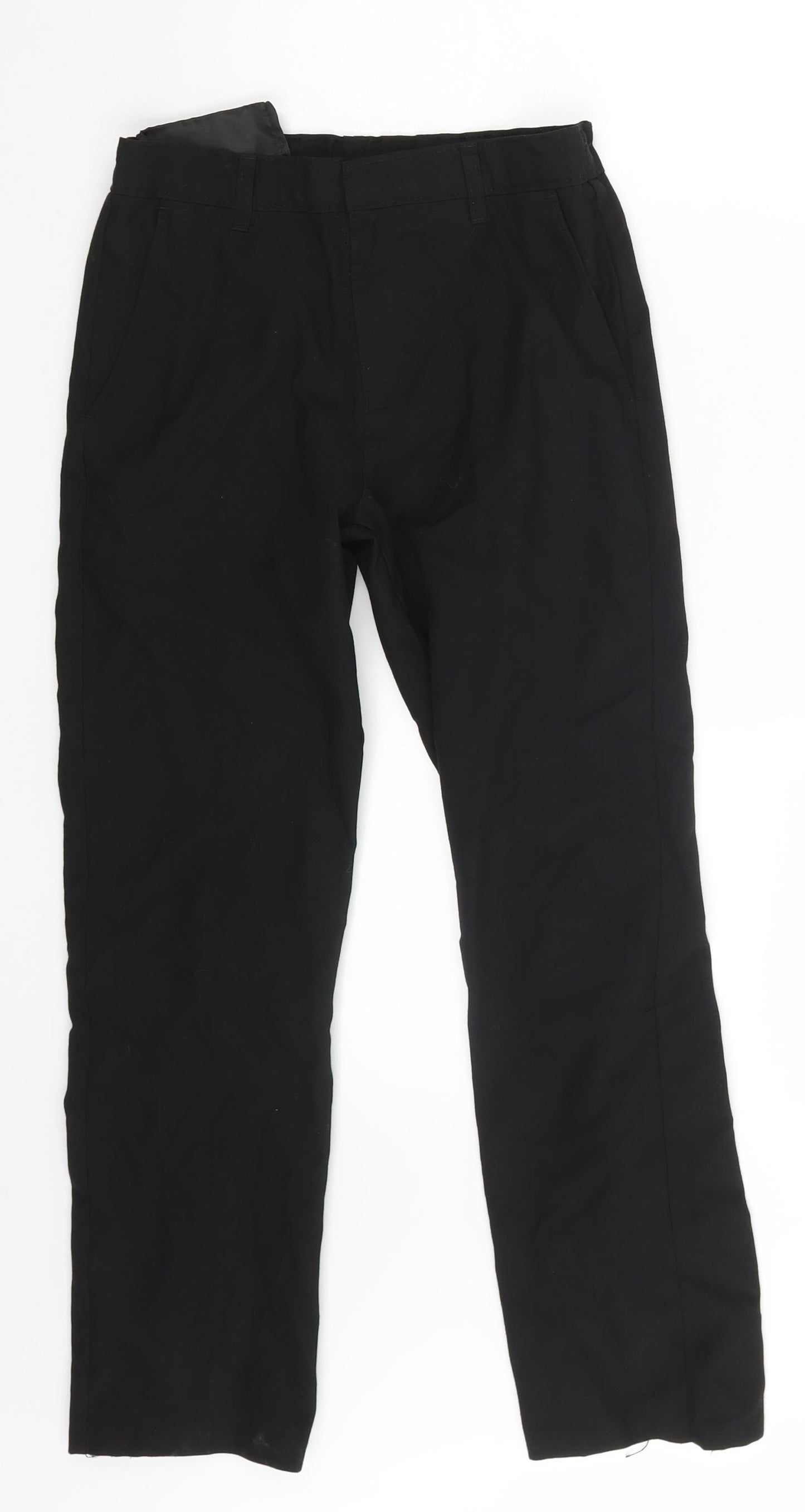 M&S Boys Black   Chino Trousers Size 10-11 Years