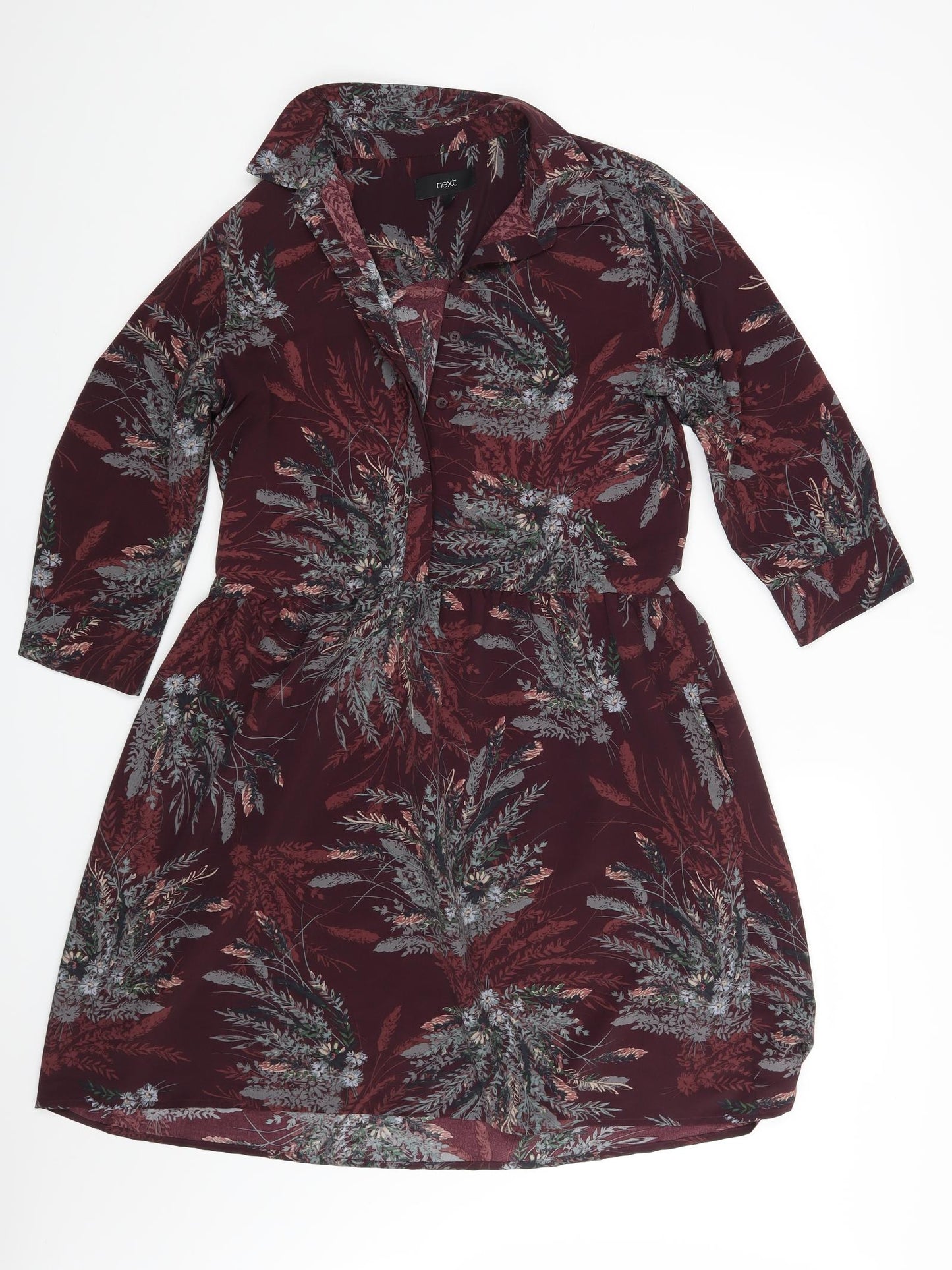 NEXT Womens Purple Paisley  Fit & Flare  Size 10