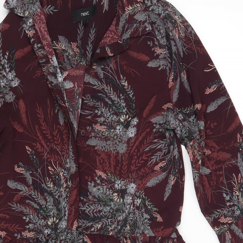 NEXT Womens Purple Paisley  Fit & Flare  Size 10