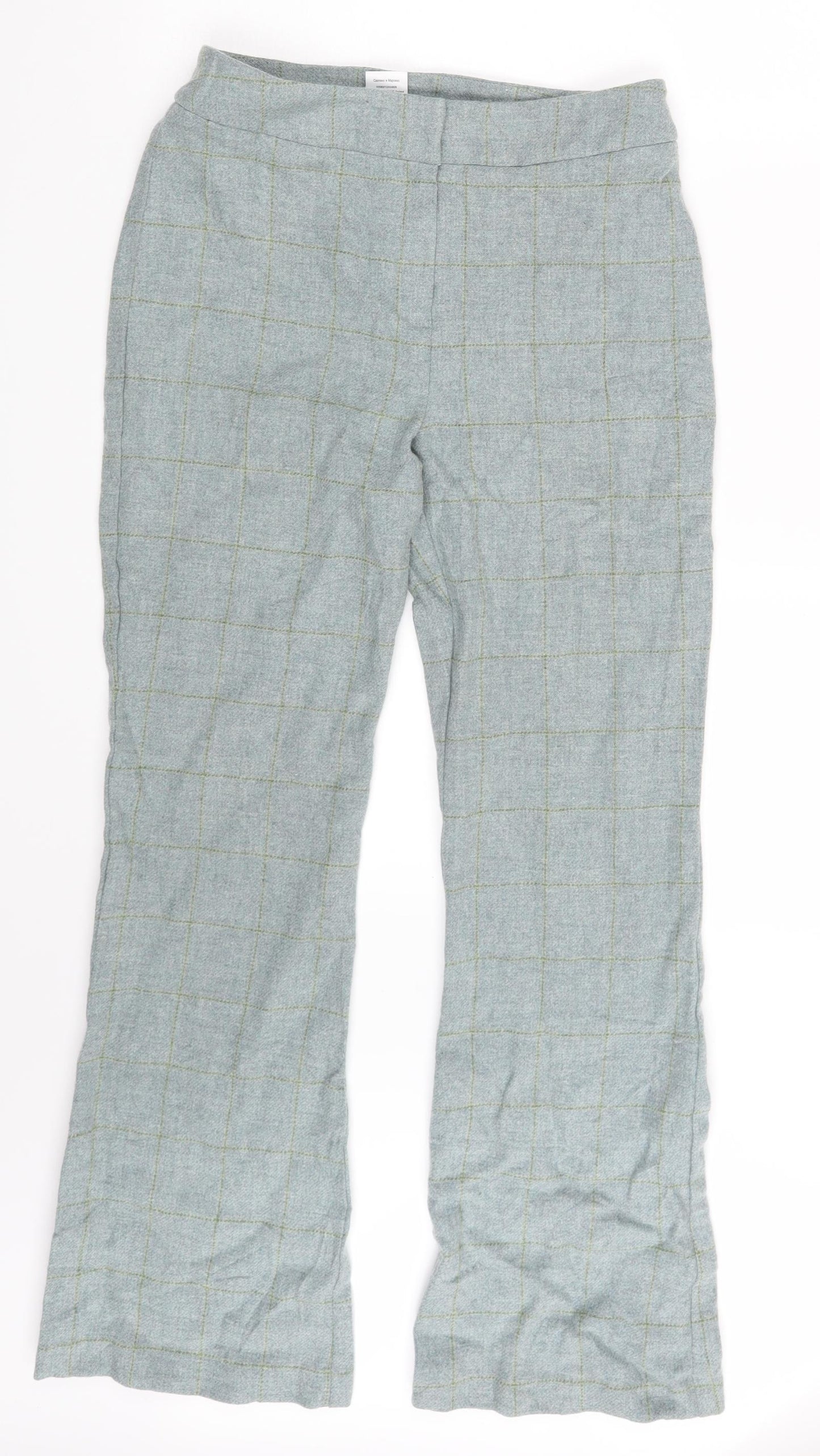 NEXT Womens Grey Striped  Trousers  Size 12 L28 in