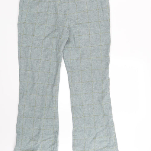 NEXT Womens Grey Striped  Trousers  Size 12 L28 in