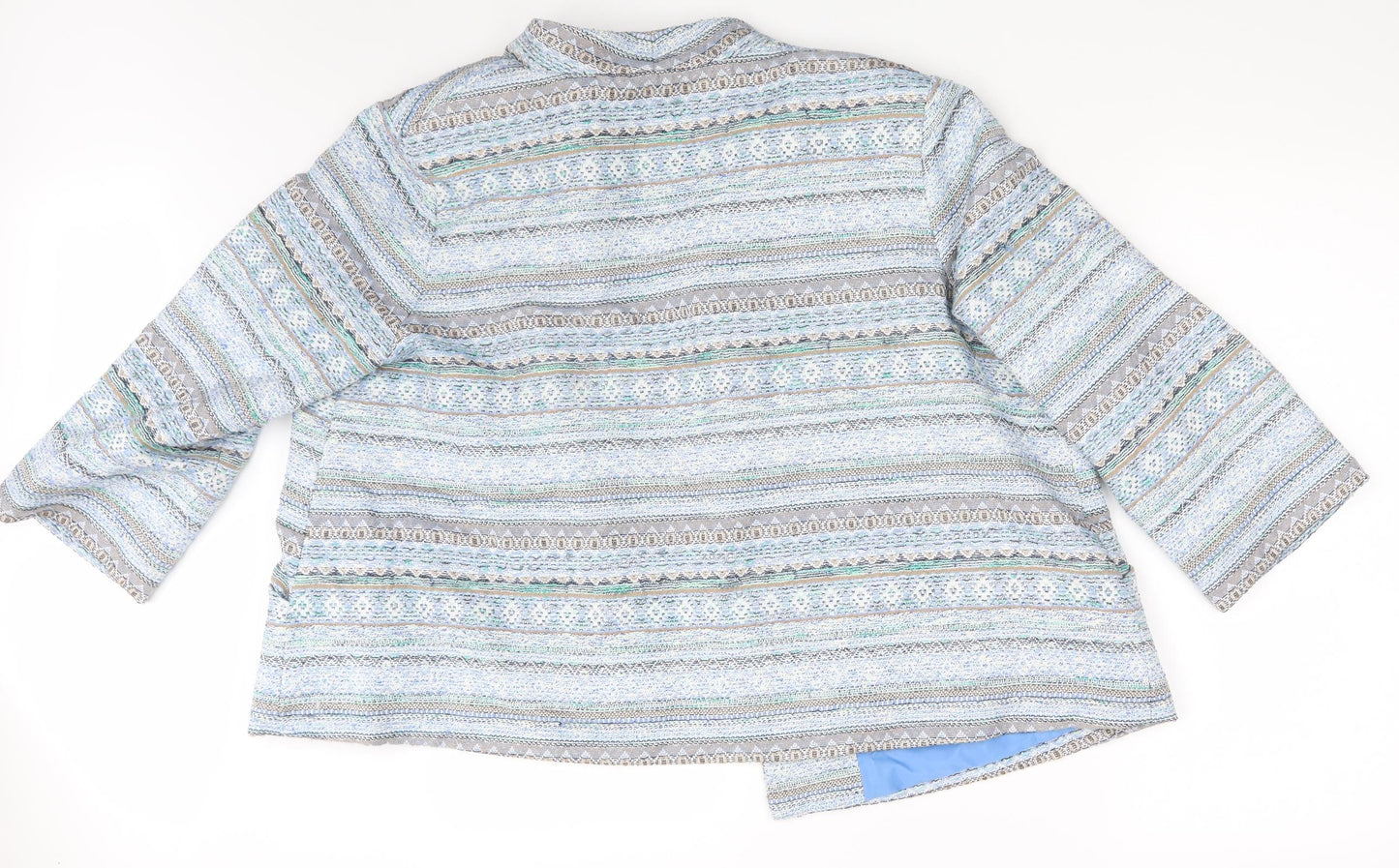 Sahara Womens Multicoloured Herringbone  Cardigan Jumper Size XL