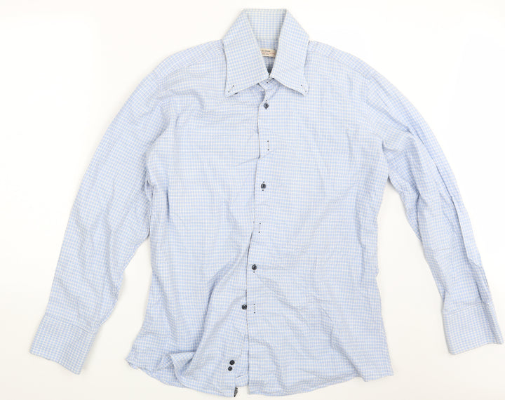 Caliban Mens Blue Button-Up One Size