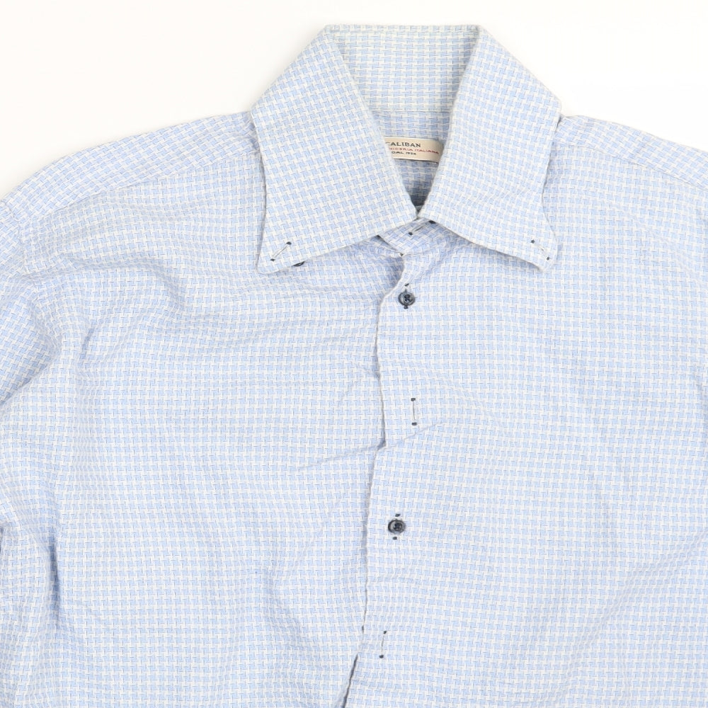 Caliban Mens Blue    Button-Up One Size