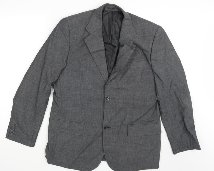 Preworn Mens Black Jacket Suit Jacket One Size