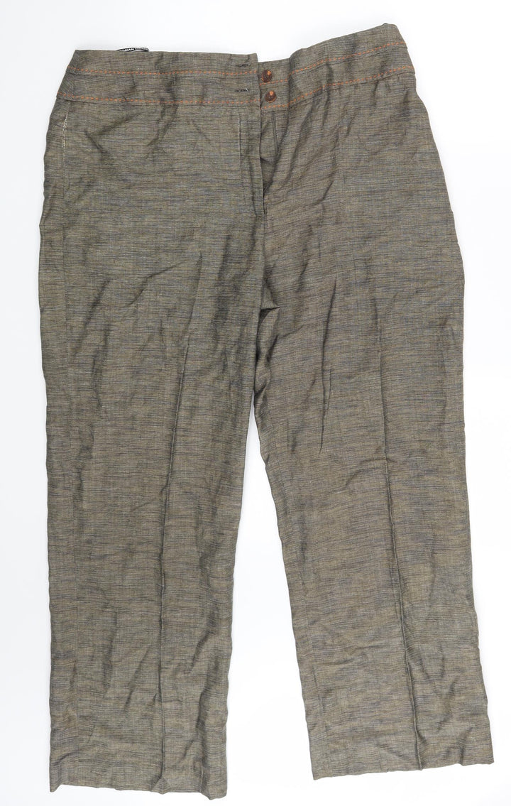 ROMAN  Womens Gold   Trousers  Size 18 L28 in