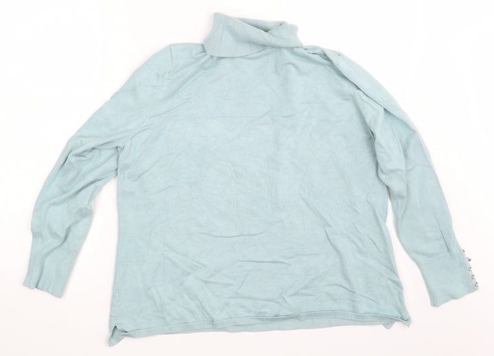 M&Co. Womens Blue   Pullover Sweatshirt Size 20