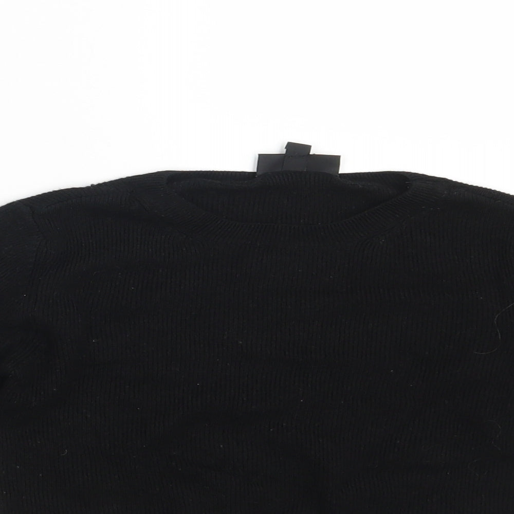 Topshop Womens Black   Pullover Jumper Size 8