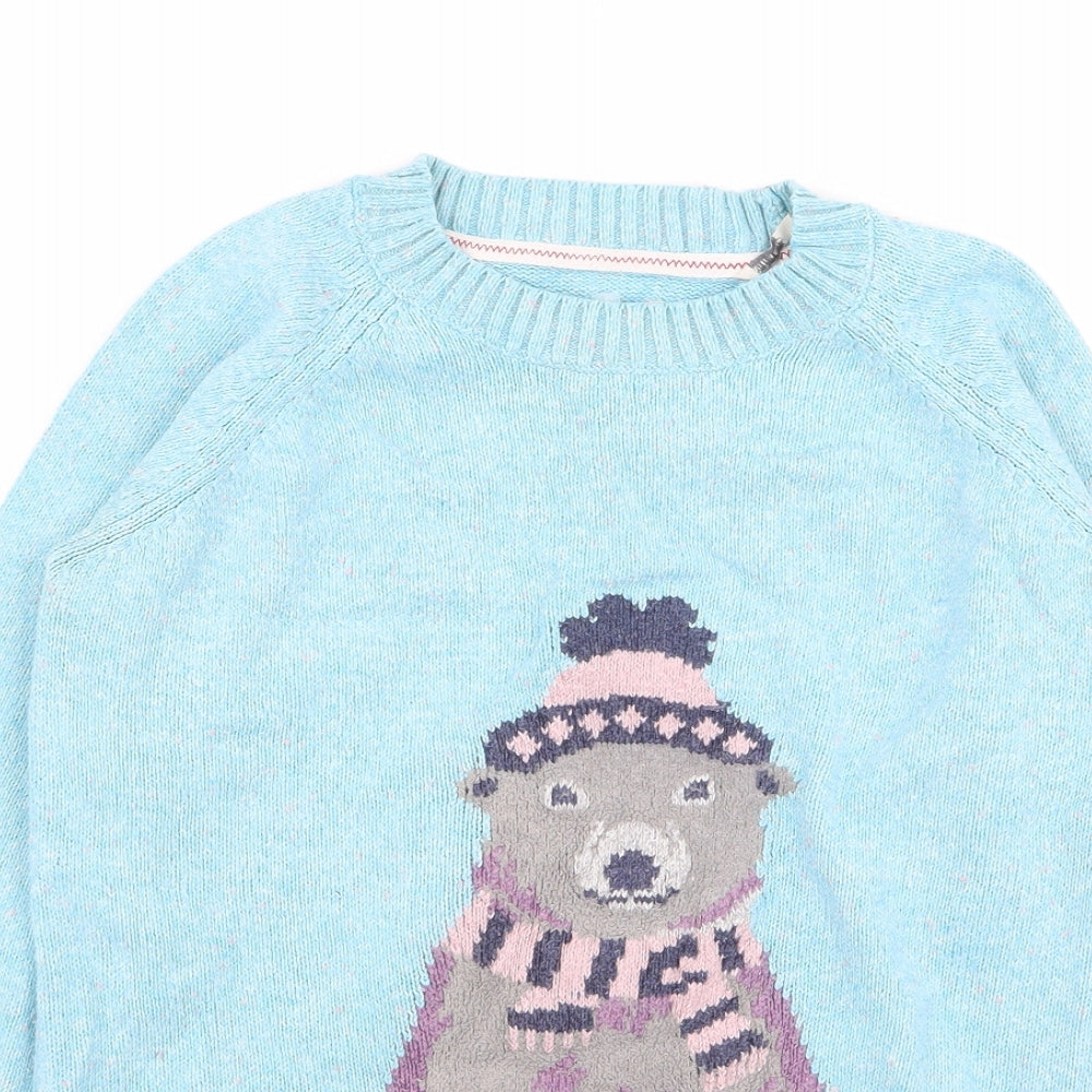 Fat Face Girls Blue   Pullover Jumper Size 12-13 Years