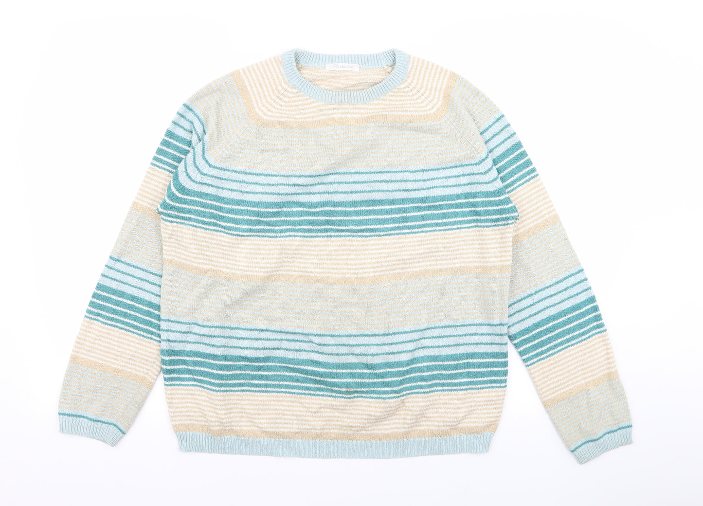 Berkertex Womens Multicoloured Striped  Pullover Jumper Size 18