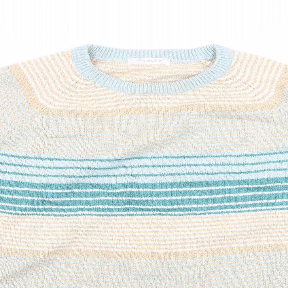 Berkertex Womens Multicoloured Striped  Pullover Jumper Size 18