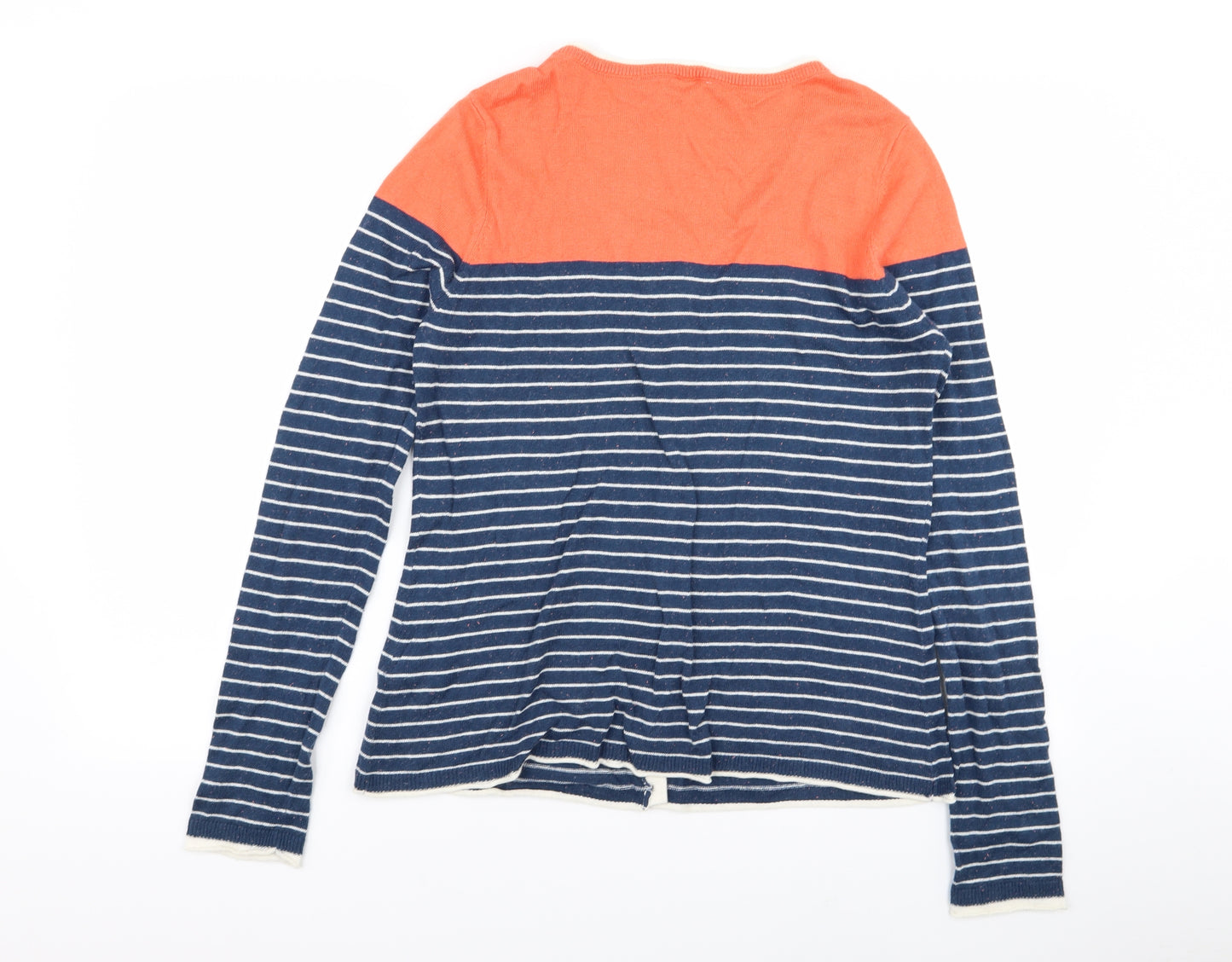 Weird Fish Womens Multicoloured Striped  Cardigan Jumper Size 16