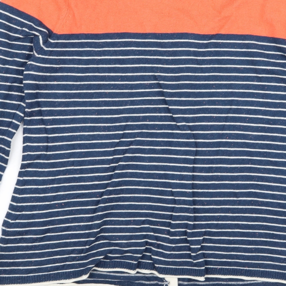 Weird Fish Womens Multicoloured Striped  Cardigan Jumper Size 16