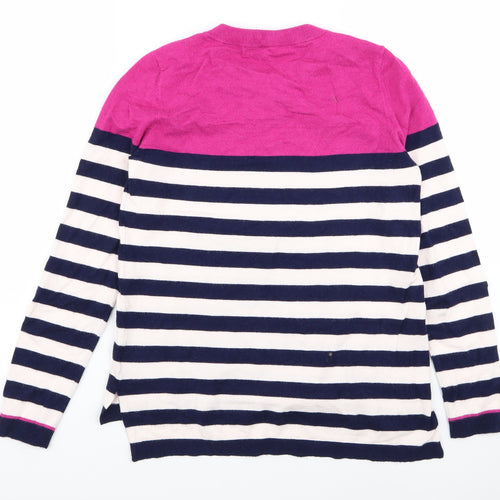 Oasis Womens Multicoloured Striped  Pullover Jumper Size M