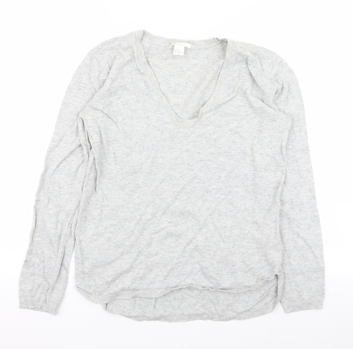 H&M Womens Grey   Pullover Jumper Size XS