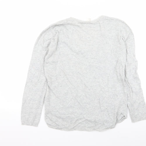 H&M Womens Grey   Pullover Jumper Size XS