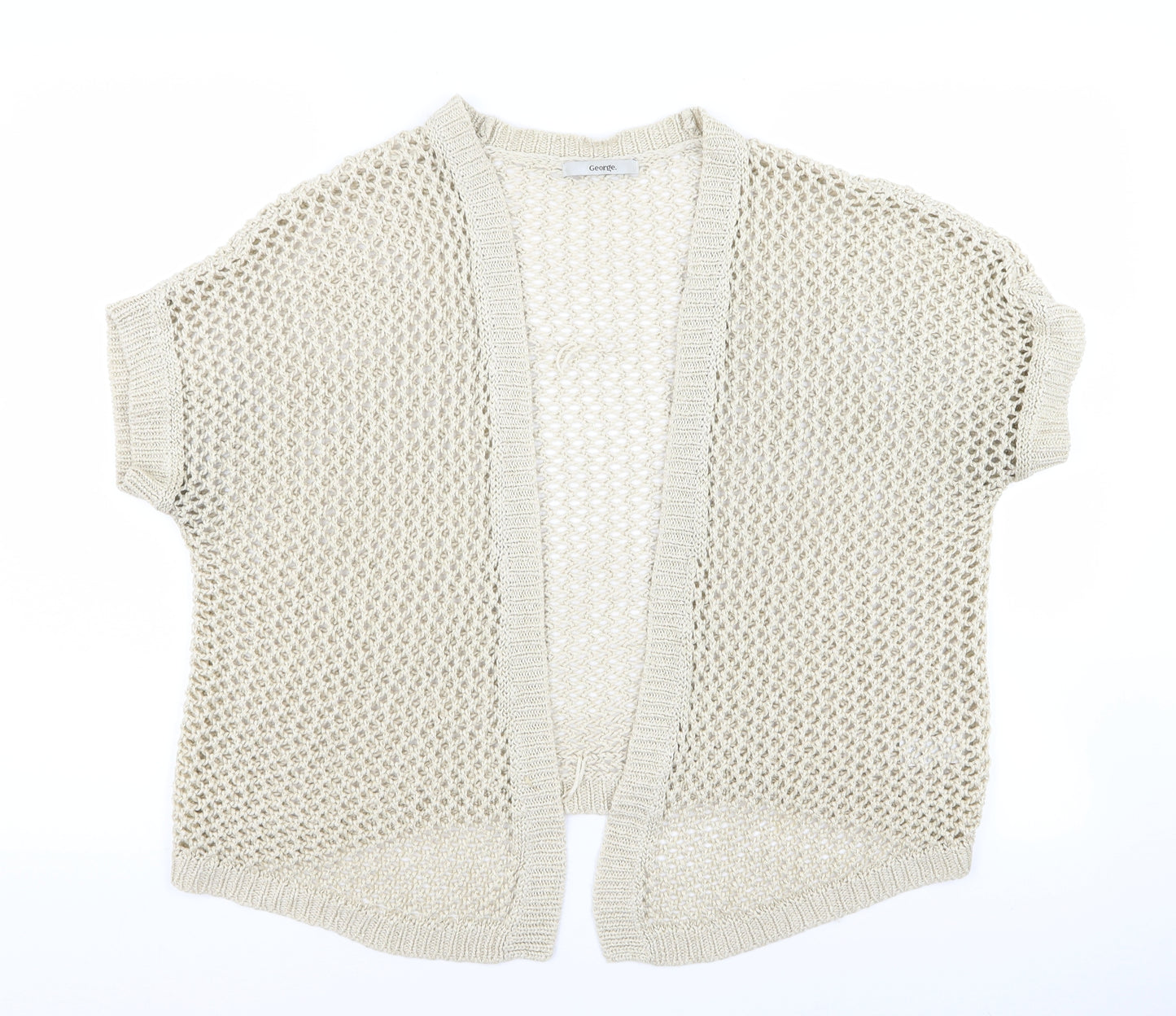 Asda George Womens Gold   Cardigan Jumper Size 18