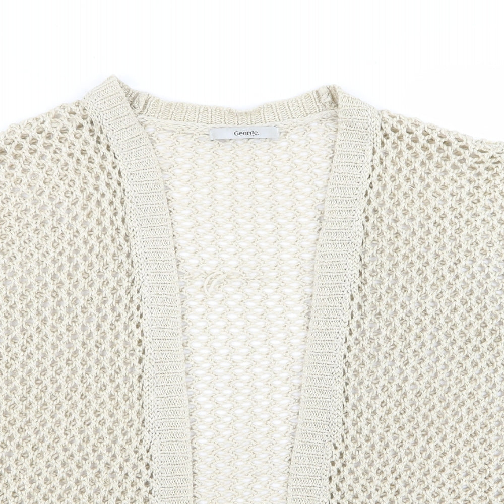 Asda George Womens Gold   Cardigan Jumper Size 18