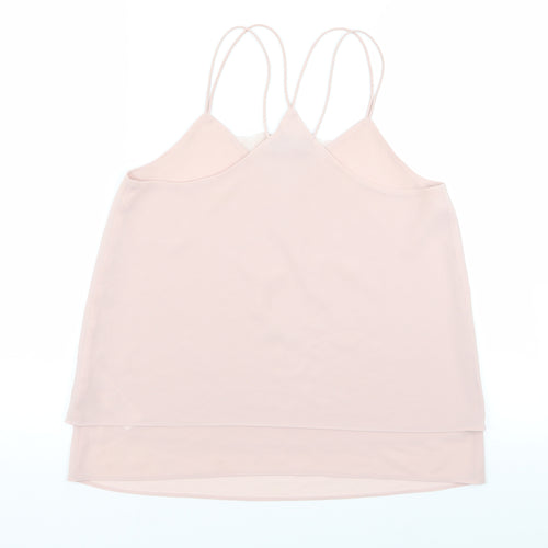 New Look Womens Pink   Basic Tank Size 8
