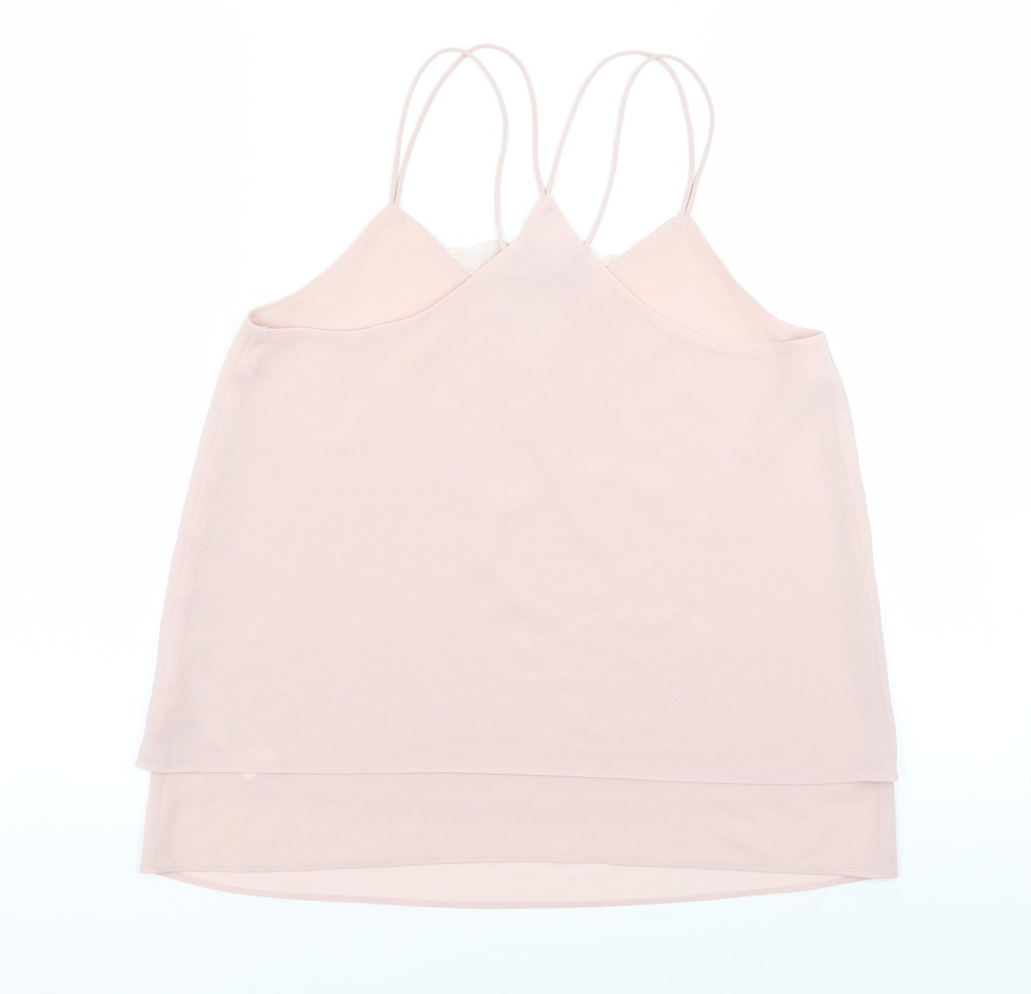 New Look Womens Pink   Basic Tank Size 8